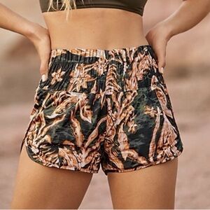 FP Movement Floral High-Waisted Shorts